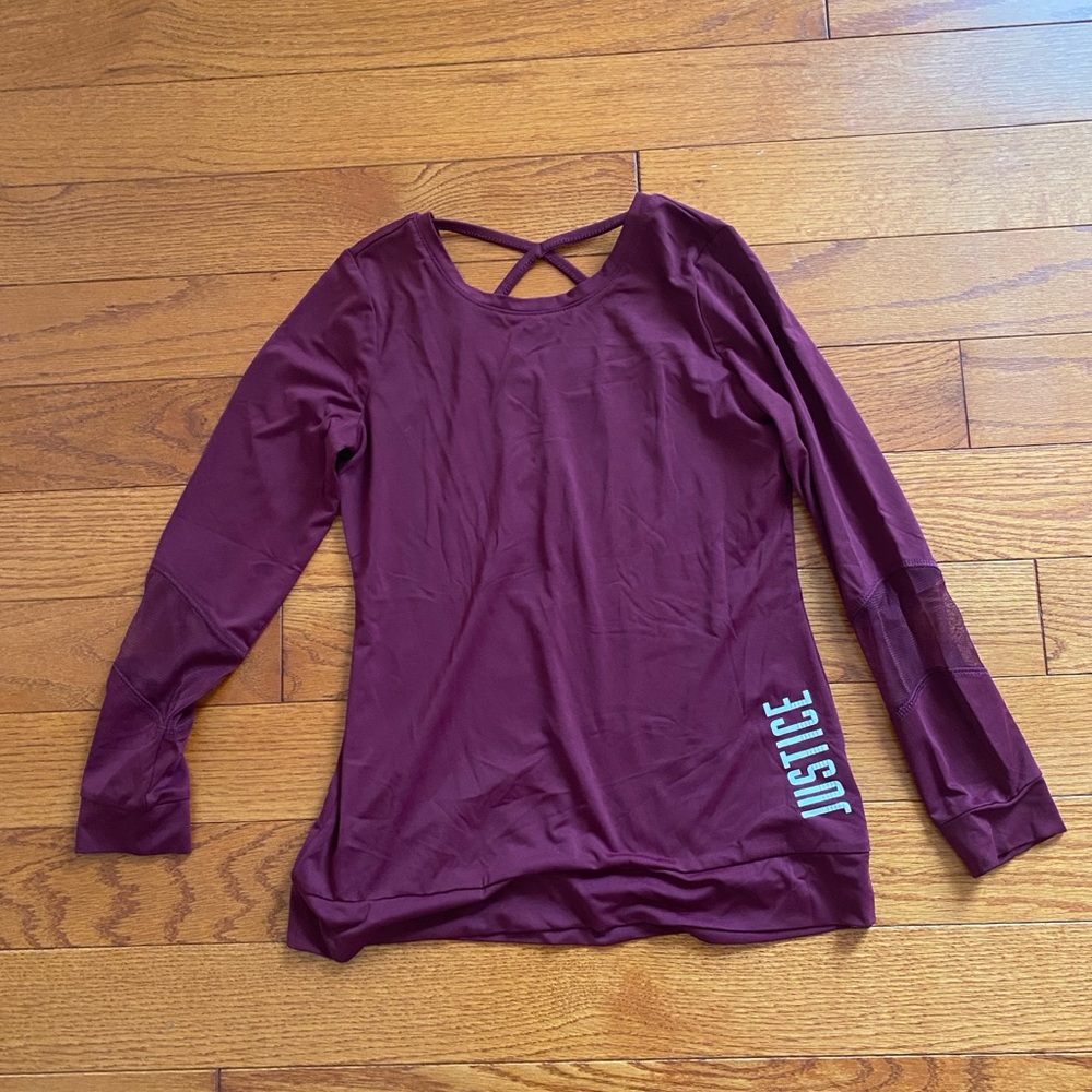 purple justice top